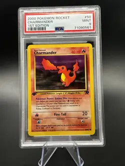 2000 Pokemon Rocket Charmander 1st Edition PSA 9 - Image 1