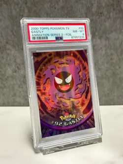 PSA 8 2000 Topps Gastly #92 Pokemon T.V. Animation Series 2 Foil - Image 2