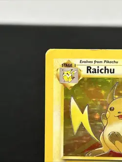 Pokemon TCG Raichu 14/62 Fossil Holo Rare MP - Image 2