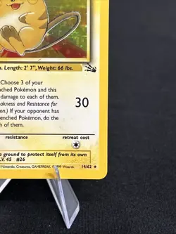 Pokemon TCG Raichu 14/62 Fossil Holo Rare MP - Image 5