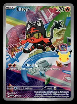 Litten MEP 044 First Partner Illustration Rare Promo NM - Image 1