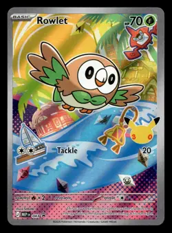 Rowlet MEP 043 First Partner Illustration Rare Promo Pokemon NM - Image 1