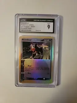 Pokemon EX Dragon Reverse Holo Houndour 59/97 - CGC 9 - PK2715 - Image 1