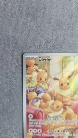 Pokemon TCG Eevee 188/167 Twilight Masquerade Illustration Rare Full Art Holo - Image 3