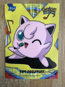 2000 Topps Pokemon TV Animation Series 2 - Jigglypuff 6 of 10 Sticker Puzzle MP - Image 1