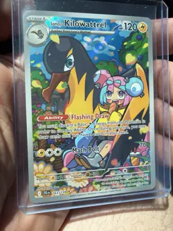Iono's Kilowattrel 163/159 Pokemon TCG - Journey Together Illustration Rare - IR - Image 1