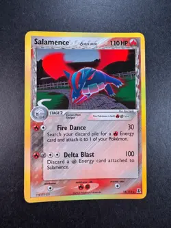 2005 Pokemon Salamence 14/113 Reverse Holo EX Delta Species - Image 1