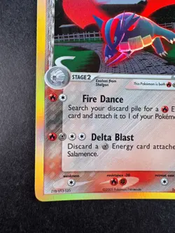 2005 Pokemon Salamence 14/113 Reverse Holo EX Delta Species - Image 4