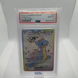 Lapras ex PSA 10 2024 Pokemon Stellar Crown Ultra Rare English #158/142 3746 - Image 1