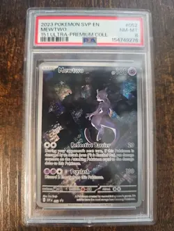 2023 POKEMON SVP EN-SV BLACK STAR PROMO 151 ULTRA-PREM COLL #052 MEWTWO PSA 8 - Image 1