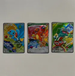 Pokemon First Partner Illustration Collection Series 1 Kanto Gen 1 Starters - Image 1