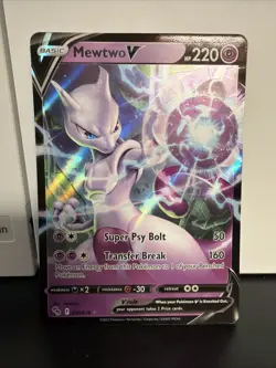 Pokemon TCG Mewtwo v Full Art Holo Ultra Rare - Image 1