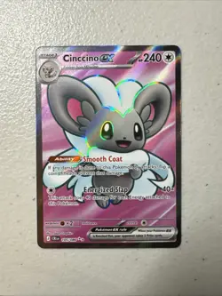 Pokemon TCG Cinccino EX 105/086 CRI Ultra Rare Holo Chaos Rising NM - Image 1
