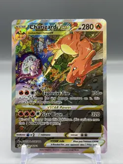 Charizard VStar SWSH 262 - Black Star Promo - Holo - Pokemon TCG Card, LP - Image 1