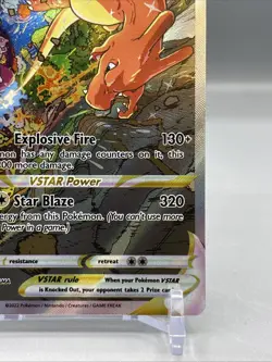 Charizard VStar SWSH 262 - Black Star Promo - Holo - Pokemon TCG Card, LP - Image 3