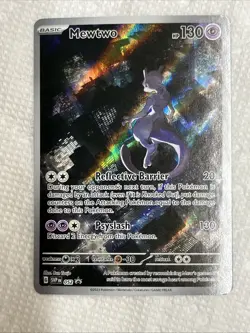 2023 Pokemon S&V Mewtwo F/A Holo Black Star Promo 052 Free Shipping - Image 1