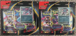 12 x Pokemon TCG Phantasmal Flames 3 Pack Blisters - 36 Booster Packs Full Case - Image 2