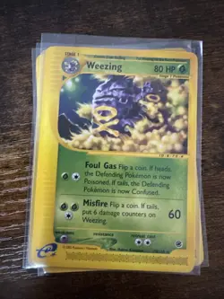 Pokemon TCG Expedition #070/165 Weezing (70) LP - Image 1