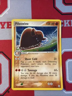 Pokemon TCG Holo Rare Piloswine 13/109 LP - Image 1