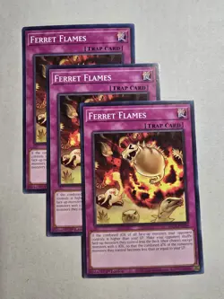 x3 Ferret Flames Common 3x SDCB-EN039 NM 1st Ed Yu-Gi-Oh! - Image 1