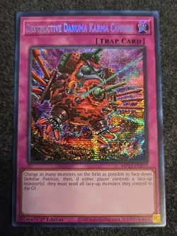 Yugioh Destructive Daruma Karma Cannon MP23-EN217 Secret Rare 1st Ed NM - Image 1