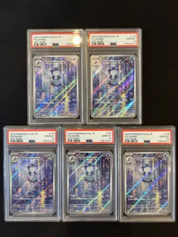 PSA 10 Pokemon Card 151 Japanese Poliwhirl 176/165 Lot Set 5 Cards Art Rare Ar - Image 1