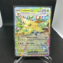 Pokemon TCG Leafeon ex 006/131 2025 Prismatic Evolutions Double Rare Card - NM - Image 1
