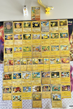 Pokemon Pikachu 50 Card Lot - Pichu, Raichu, Base/Neo/EX/XY, FA UR + Free Items - Image 1