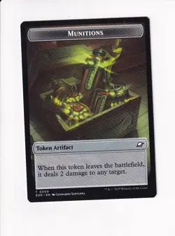 MAGIC THE GATHERING MTG EDGE OF ETERNITIES DOUBLE TOKEN MUNITIONS / ROBOT (#1) - Image 1