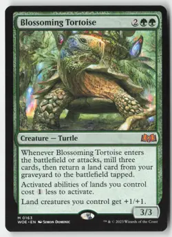 MTG - Blossoming Tortoise M Wilds of Eldraine 163 LP-NM - Image 1
