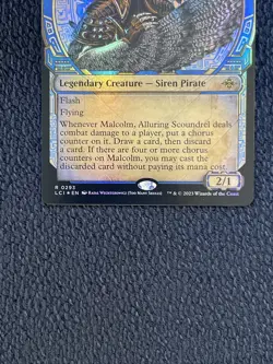 Malcolm, Alluring Scoundrel FOIL SHOWCASE - NM - MTG LCI - Magic the Gathering - Image 2