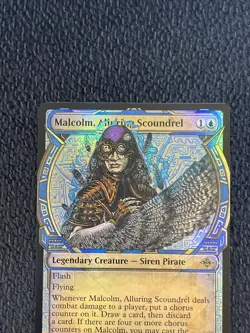 Malcolm, Alluring Scoundrel FOIL SHOWCASE - NM - MTG LCI - Magic the Gathering - Image 3