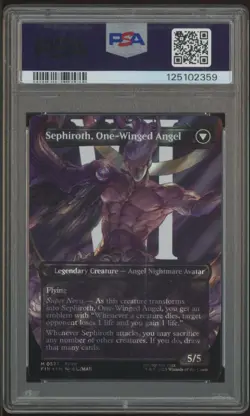 2025 MTG Final Fantasy EN Borderless Surge Foil #0527 Sephiroth PSA 10 GEM MINT - Image 2