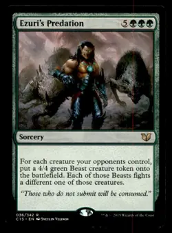 MTG Ezuri's Predation LP Light Play Commander 2015 [623] - Image 1