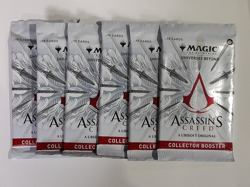 [Factory Sealed] MTG Englsih, Assassins Creed Collector Booster Pack x 6 EA - Image 1