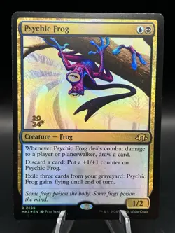mtg pre-release foil Psychic Frog Modern Horizons 3, unplayed - Image 1