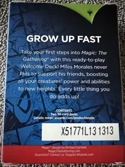 Sdcc 2025 Magic The Gathering Marvel Spider-Man Miles Morales Welcome Deck New - Image 2