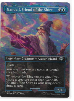 Gandalf, Friend of the Shire (Borderless) (Foil) - The Lord of the Rings - Image 1