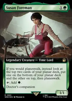 MTG Susan Foreman - Surge Foil - Extended Art, Doctor Who, Lightly Played, Engli - Image 1