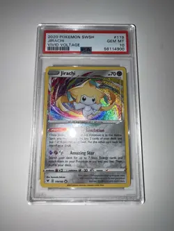 2020 Pokemon SWSH Jirachi Vivid Voltage #119/185 PSA 10 GEM MT - Image 2