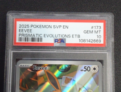 2025 POKEMON Eevee SVP173 Prismatic Black Star Promo PSA GEM MINT 10 - Image 2