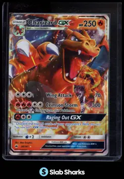 2017 POKEMON SUN & MOON BURNING SHADOWS #20/147 CHARIZARD GX HOLO RARE - Image 1