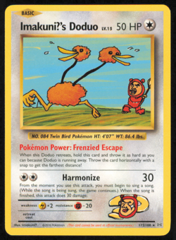 ImakuniU's Doduo Secret Rare - 2016 Pokemon XY Evolutions #112/108 - NM/MINT - Image 1