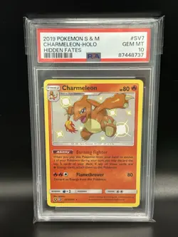 2019 Pokemon Sun & Moon Hidden Fates Charmeleon SV7 HOLO PSA 10 - Image 1