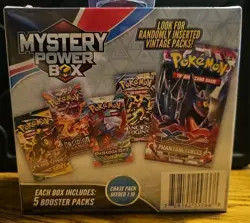 Pokemon SEALED Mystery Power Box Chase Pack Seeded 1:10 (5 Booster Packs) NEW - Image 2