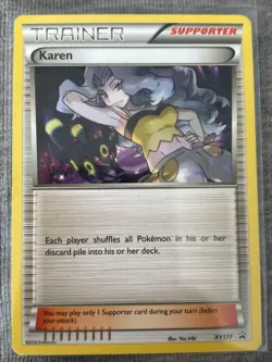 1x Pokemon XYP Karen (XY177), Near Mint - Image 1