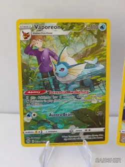 Pokemon Lot of 2 Brilliant Stars Trainer Gallery Jolteon TG04 Vaporeon TG02 #B - Image 2