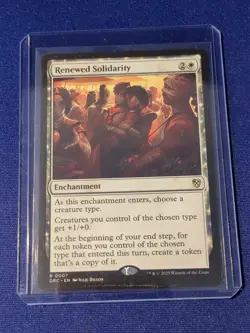 x1 Renewed Solidarity - Commander: Aetherdrift - NM - MTG DRC - Image 1