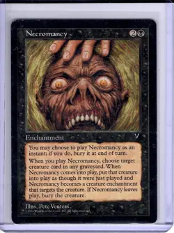 Necromancy Uncommon Visions Regular MTG MP - Image 1