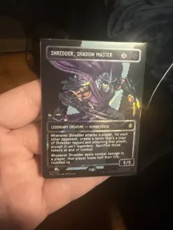 Shredder, Shadow Master SURGE Foil Borderless Teenage Mutant Ninja Turtles NM - Image 1